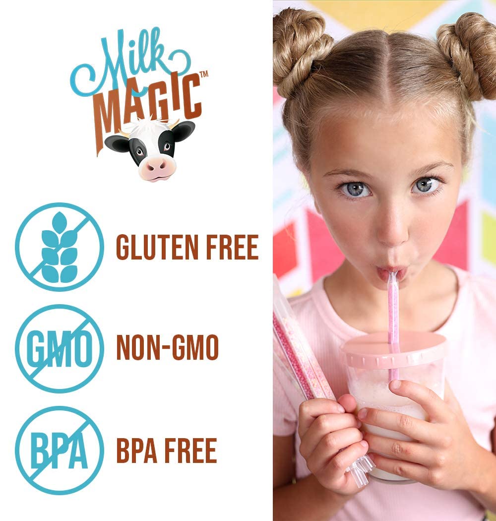 Milk Magic Chocolate Milk Flavoring Straws - Box of 24 Milk Straws